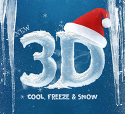 极品PS样式－100多个3D冰体字效(含PSD/ABR文件)：New 3D Ice Cool, Freeze & Snow Text Effe